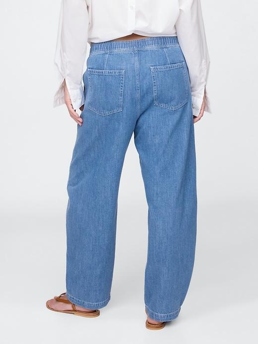 High Rise Easy Barrel Jeans Product Image