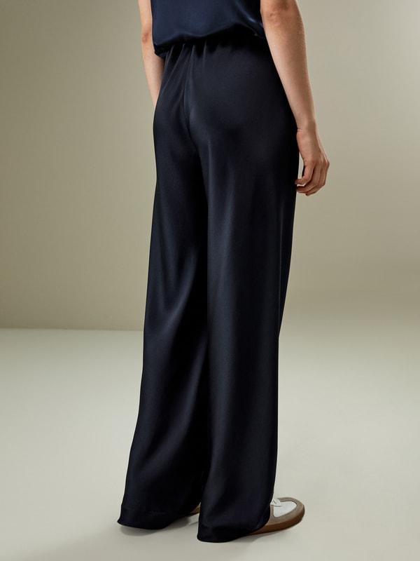 LILYSILK Silk Pants Women - Lily White 100 Silk - Classic Relaxed Fit Pants Petite 8 Product Image