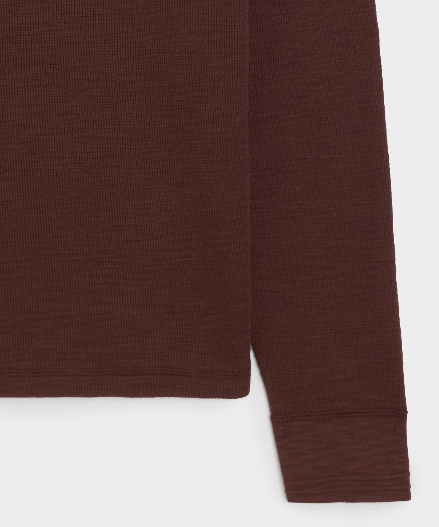 Lightweight Mini Waffle Henley Product Image