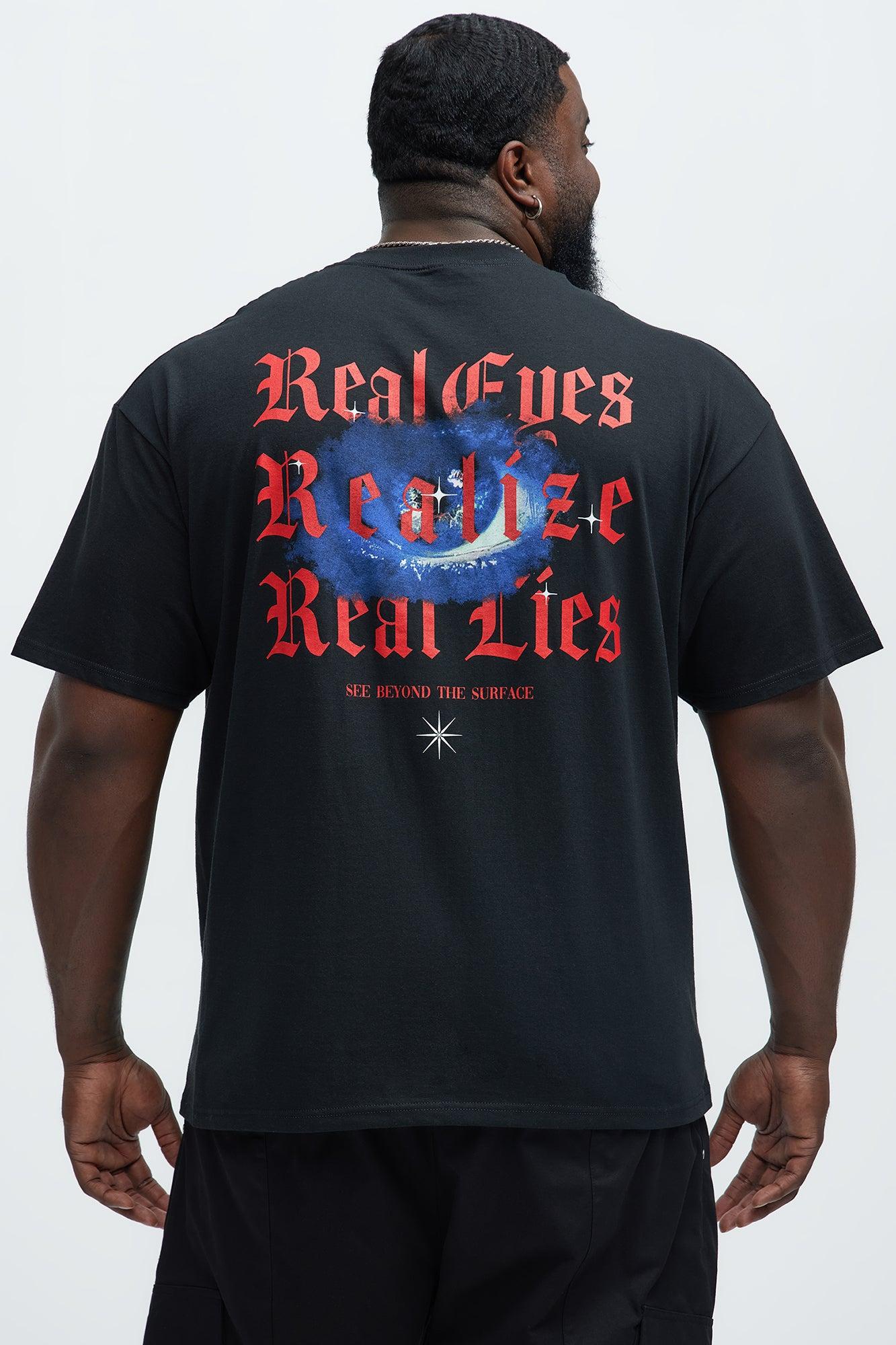 Real Eyes Short Sleeve Tee - Black Product Image