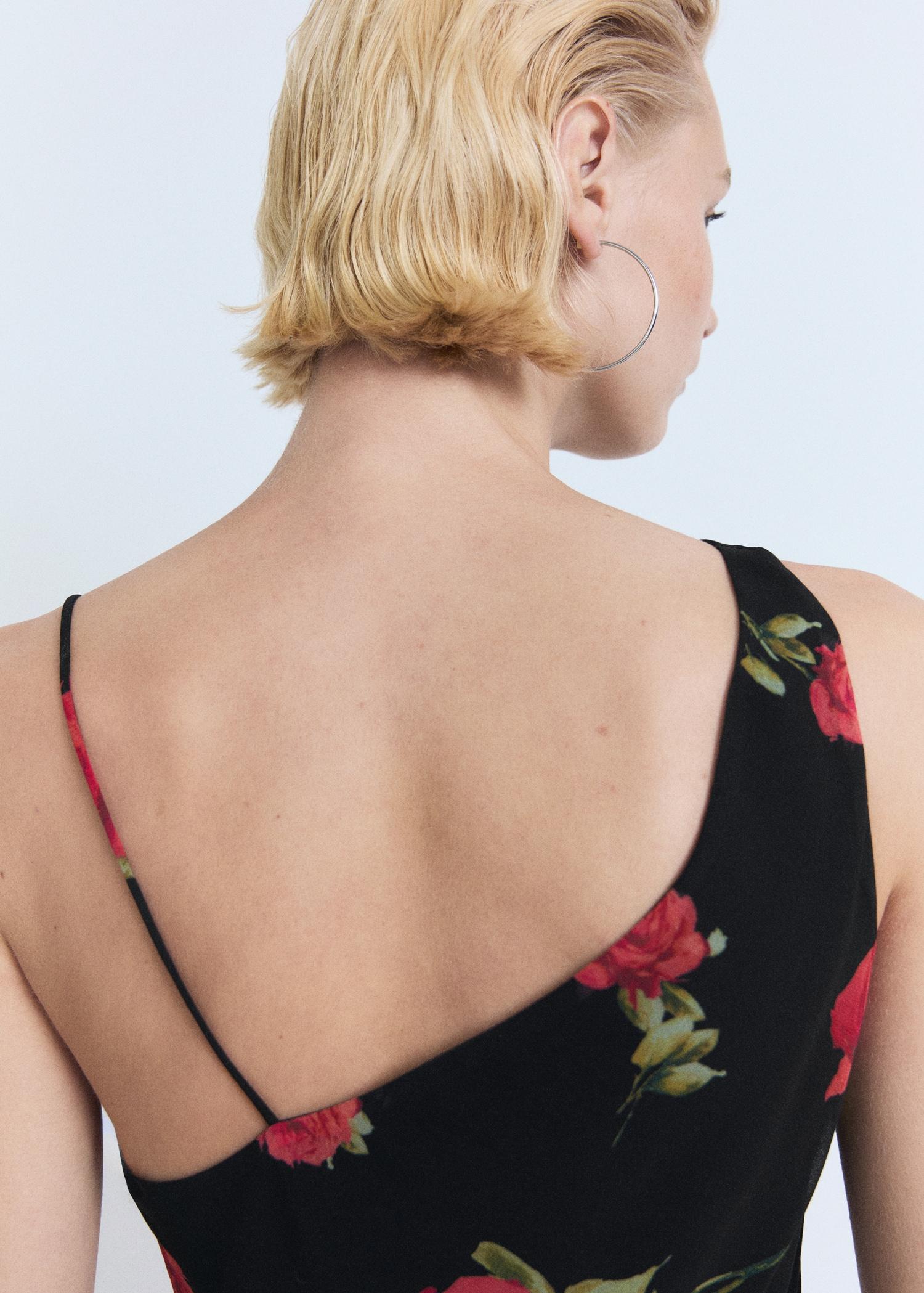 Long floral-print dress - Women | MANGO USA Product Image