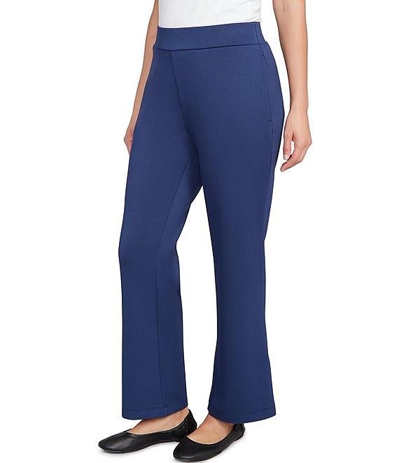 Ruby Rd. Solid Pocketed Boot Cut Pull-On Ankle Pants Product Image