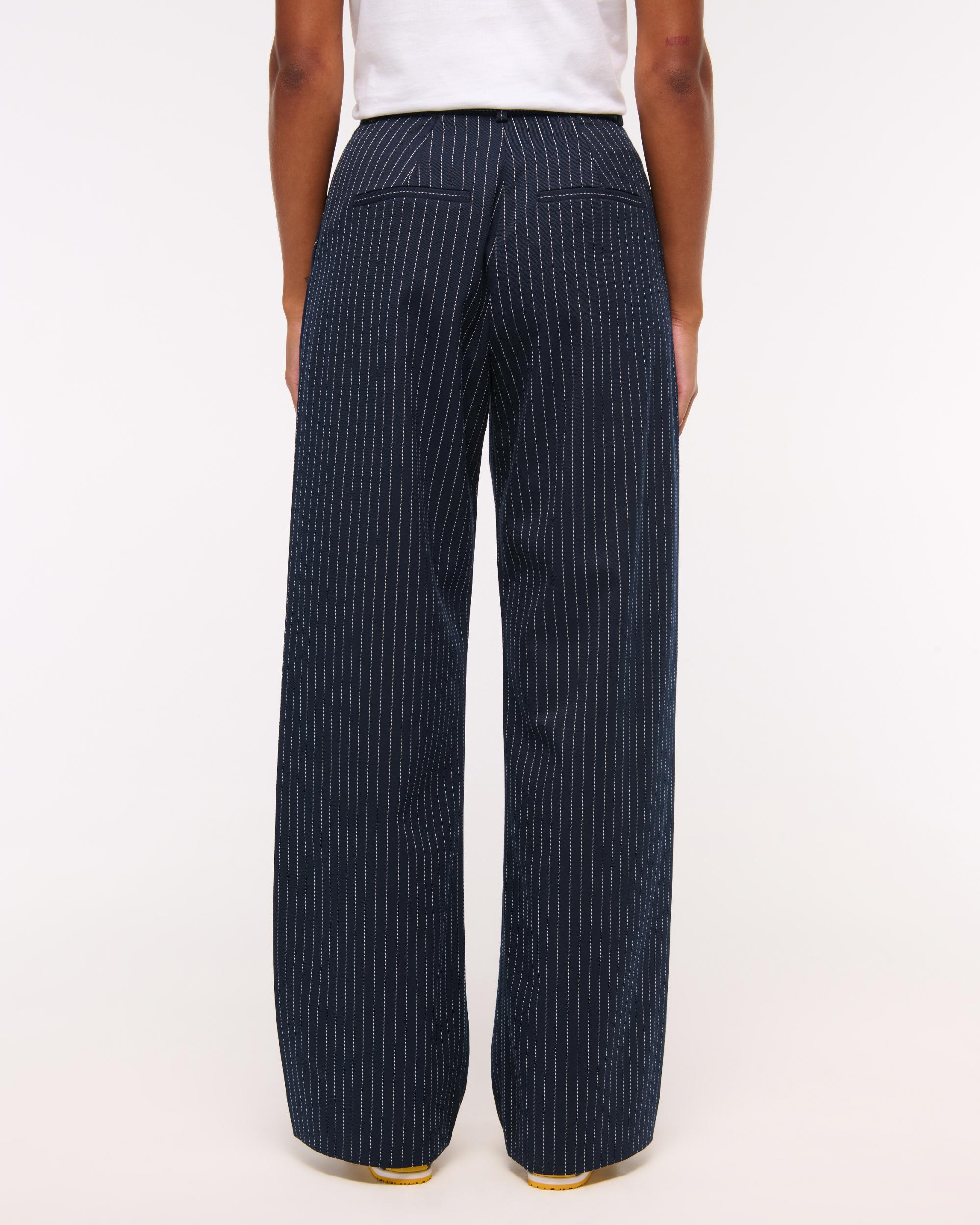 Curve Love A&F Sloane Tailored Wide Leg Pant Product Image