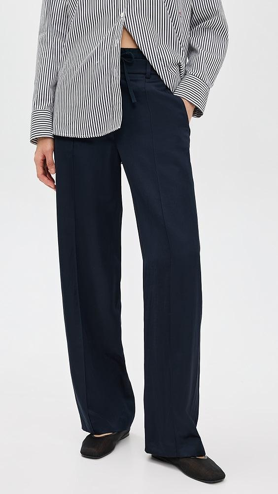 Vince Mid Rise Double Waistband Drawstring Pants | Shopbop Product Image