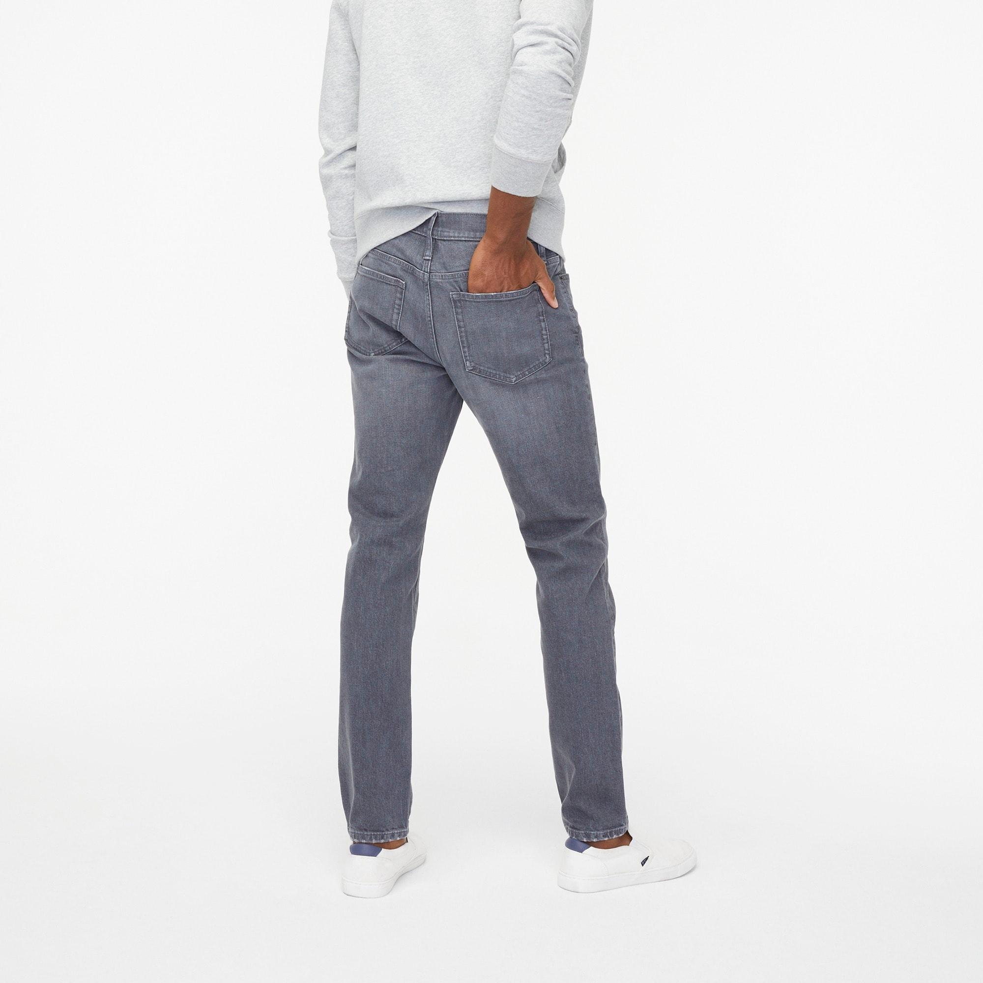 Slim-fit grey jean in signature flex Product Image