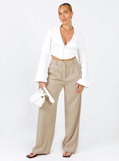 Archer Pants Taupe Product Image