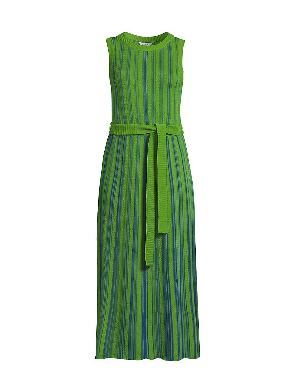 Womens Ribbed Knit Sleeveless Modern-Fit Maxi Dress Product Image