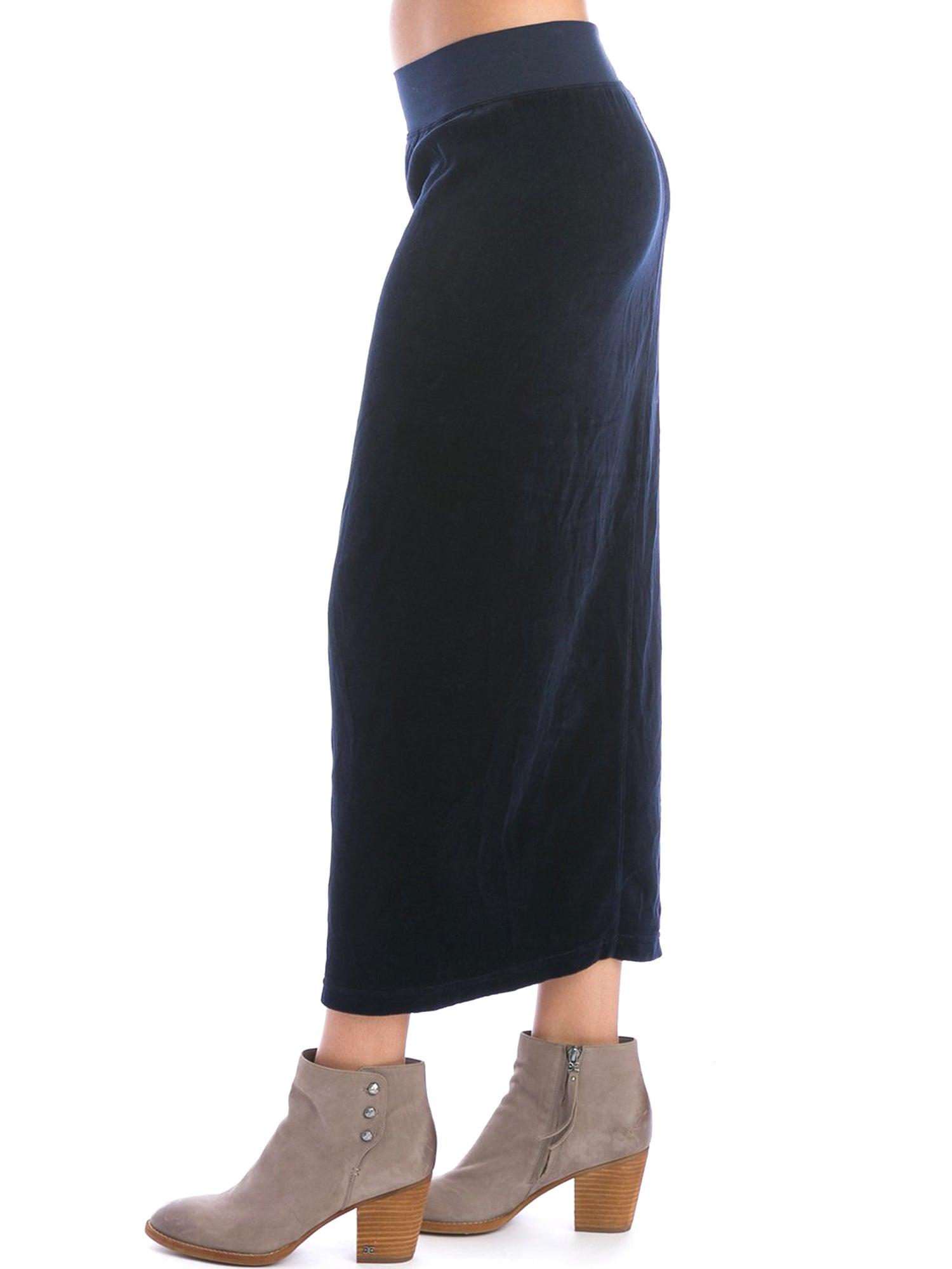 Hard Tail Velour Easy Fit Column Skirt (V-174) Product Image