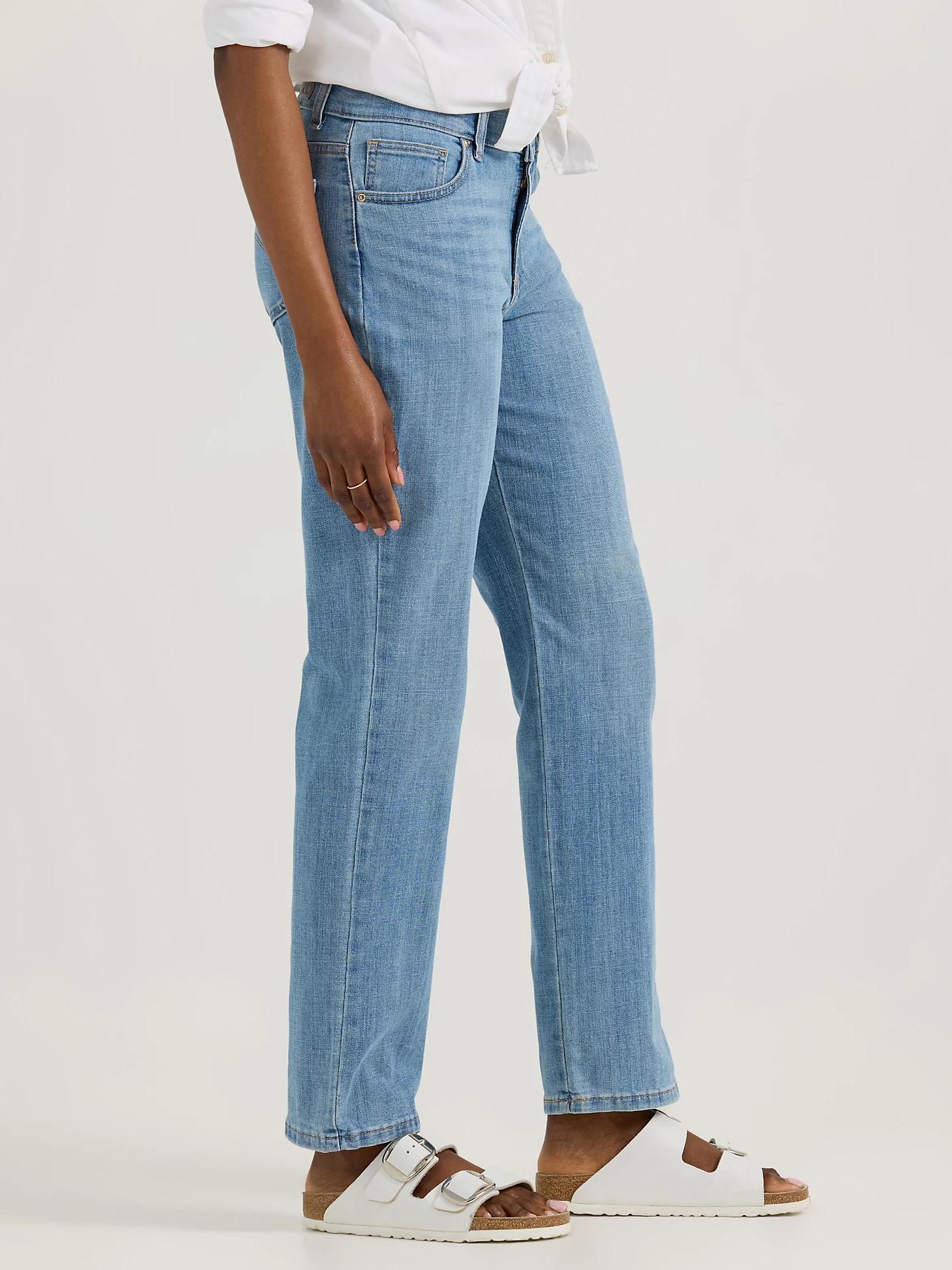 Women’s Stretch Relaxed Fit Straight Leg Jean | Women's Jeans | Lee® Product Image