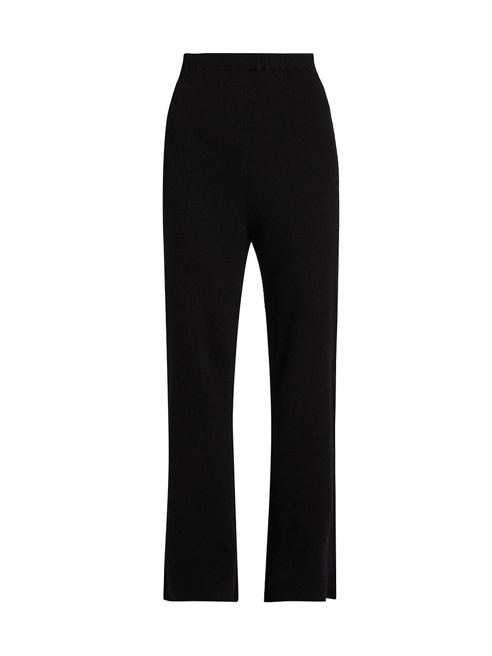 Womens Delicash Silk-Cashmere Knit Flared Pants Product Image