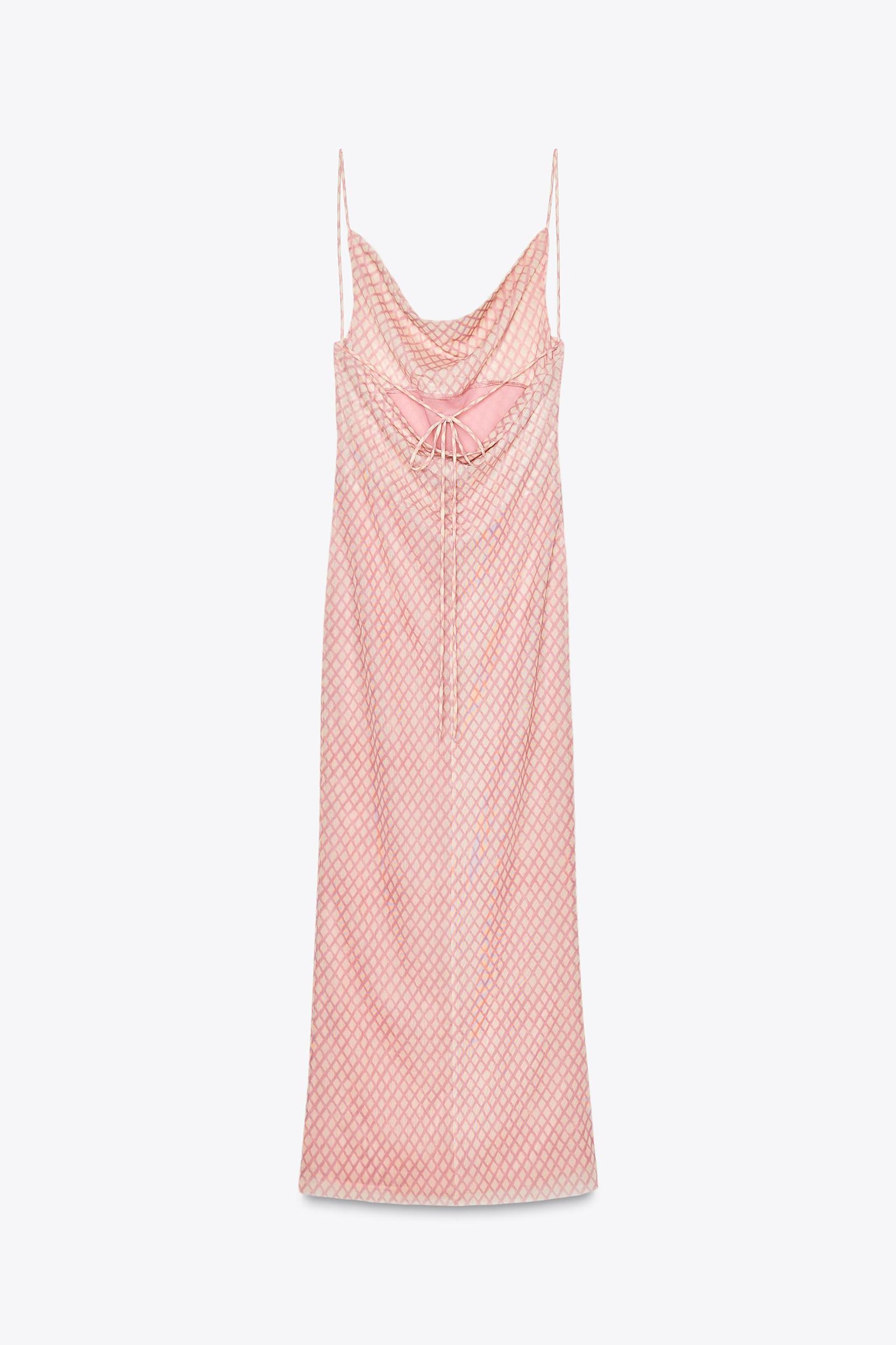PRINTED TULLE SLIP DRESS Product Image