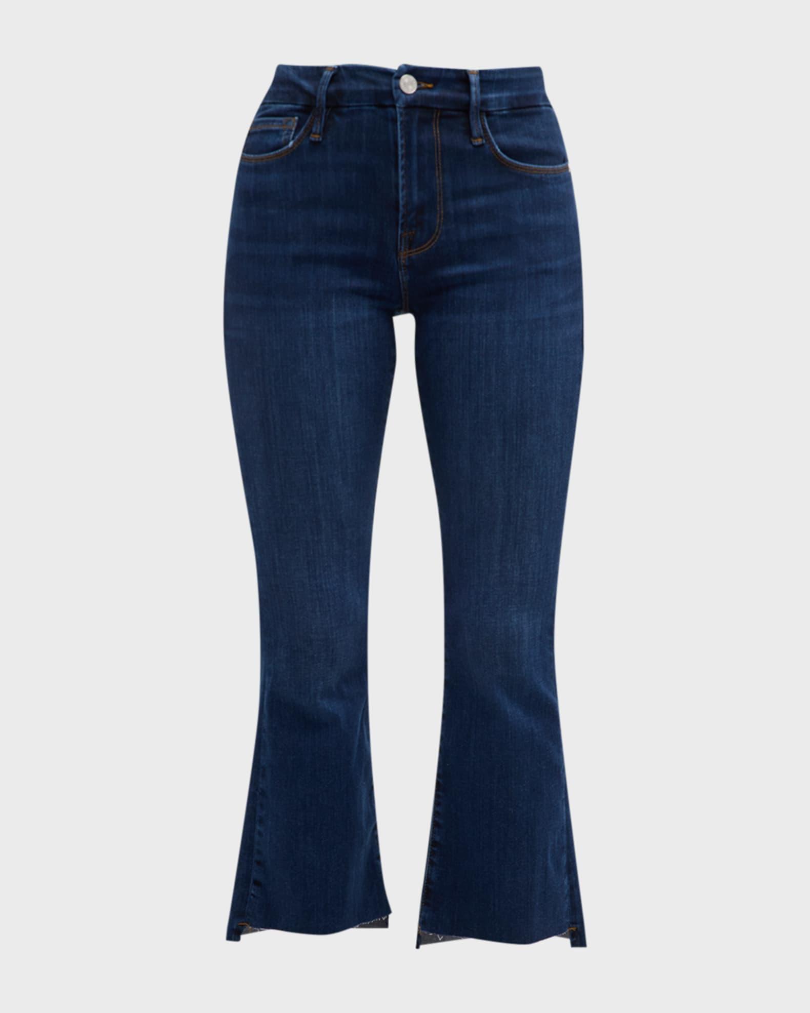 Le Crop Mini Boot Raw Stagger Jeans Product Image