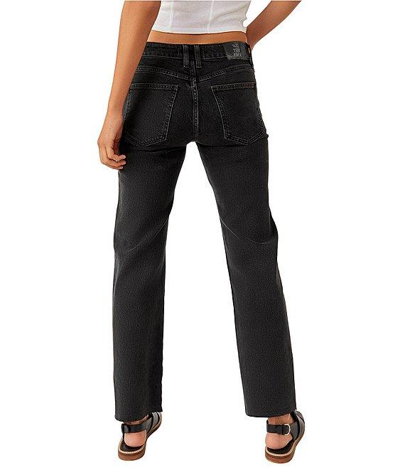 Free People Risk Taker High Rise Straight Leg Jeans Product Image