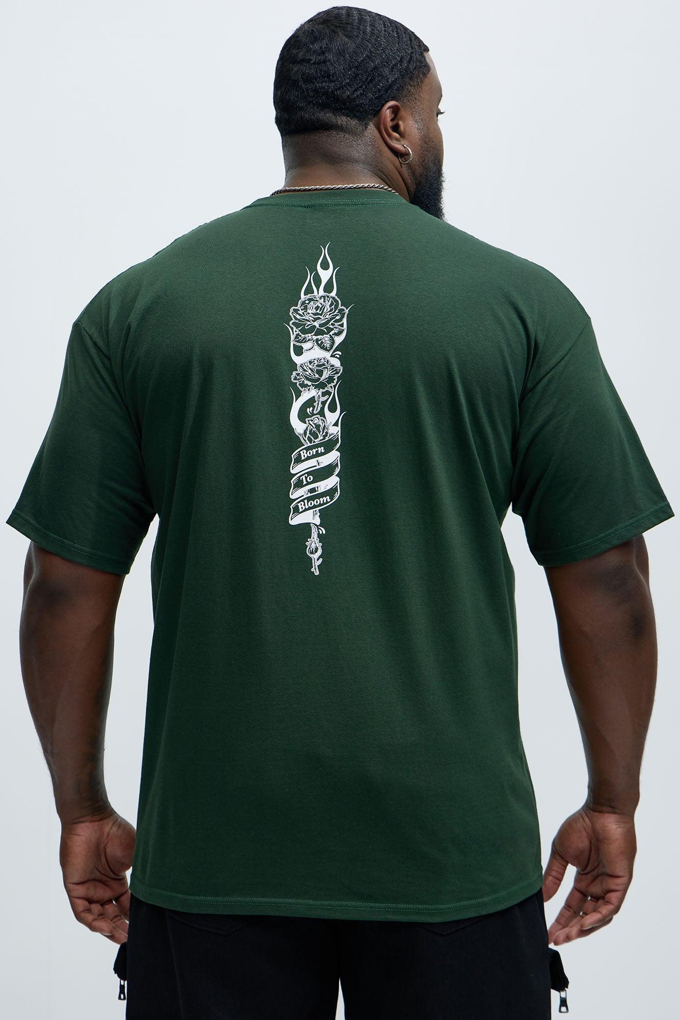 Born To Bloom Short Sleeve Tee - Hunter Green Product Image