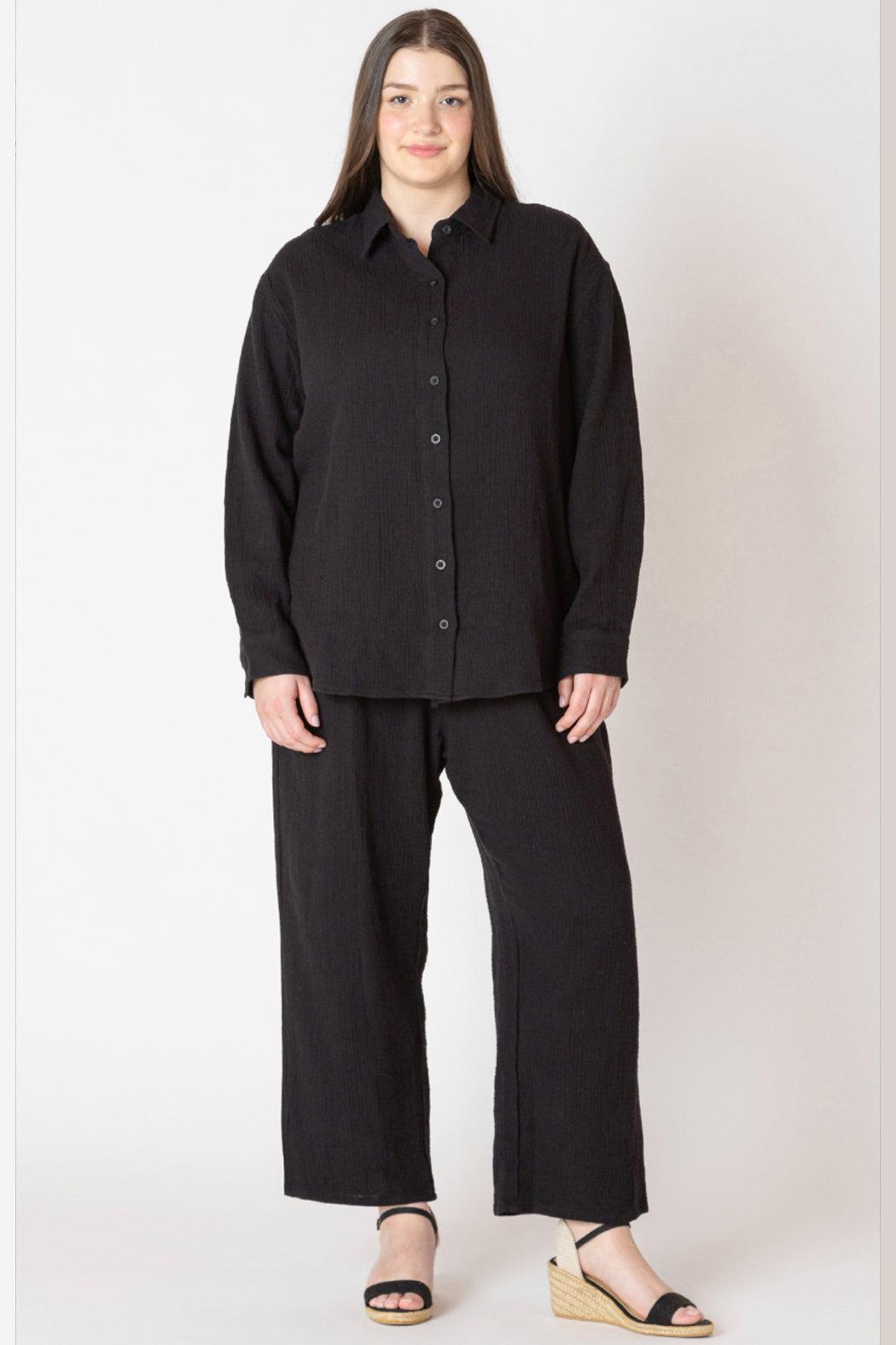 Pull On Textured Pant Product Image