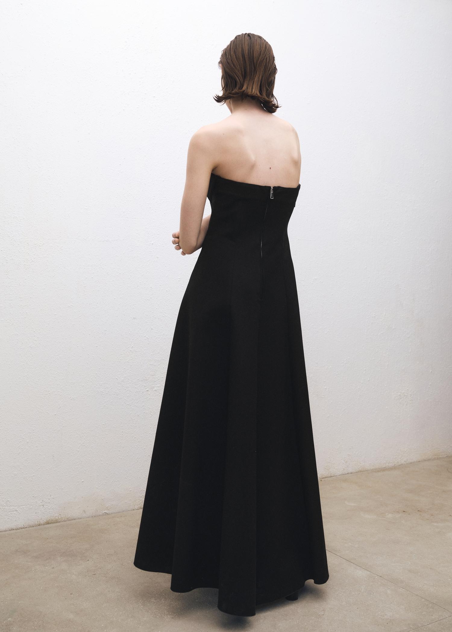 Strapless flared dress - Women | MANGO USA Product Image