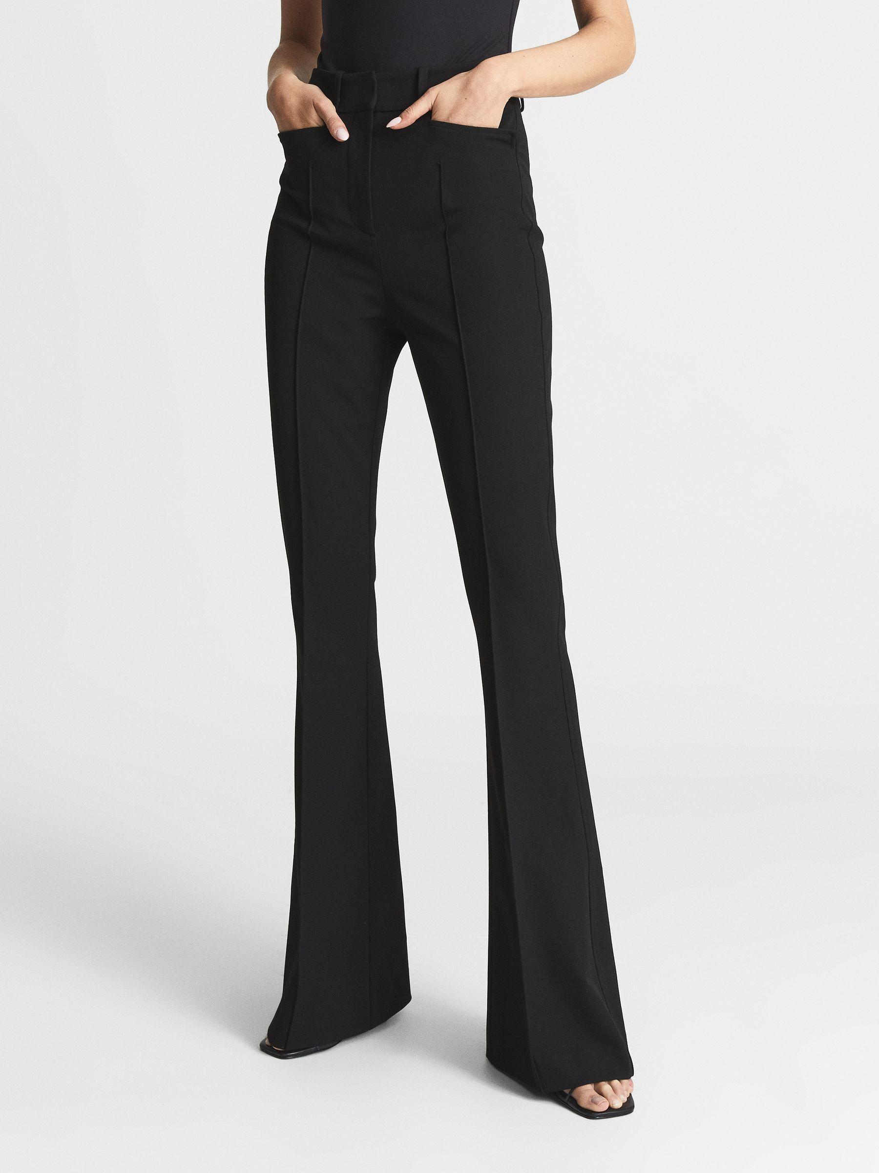 Flared Trousers in Black Product Image