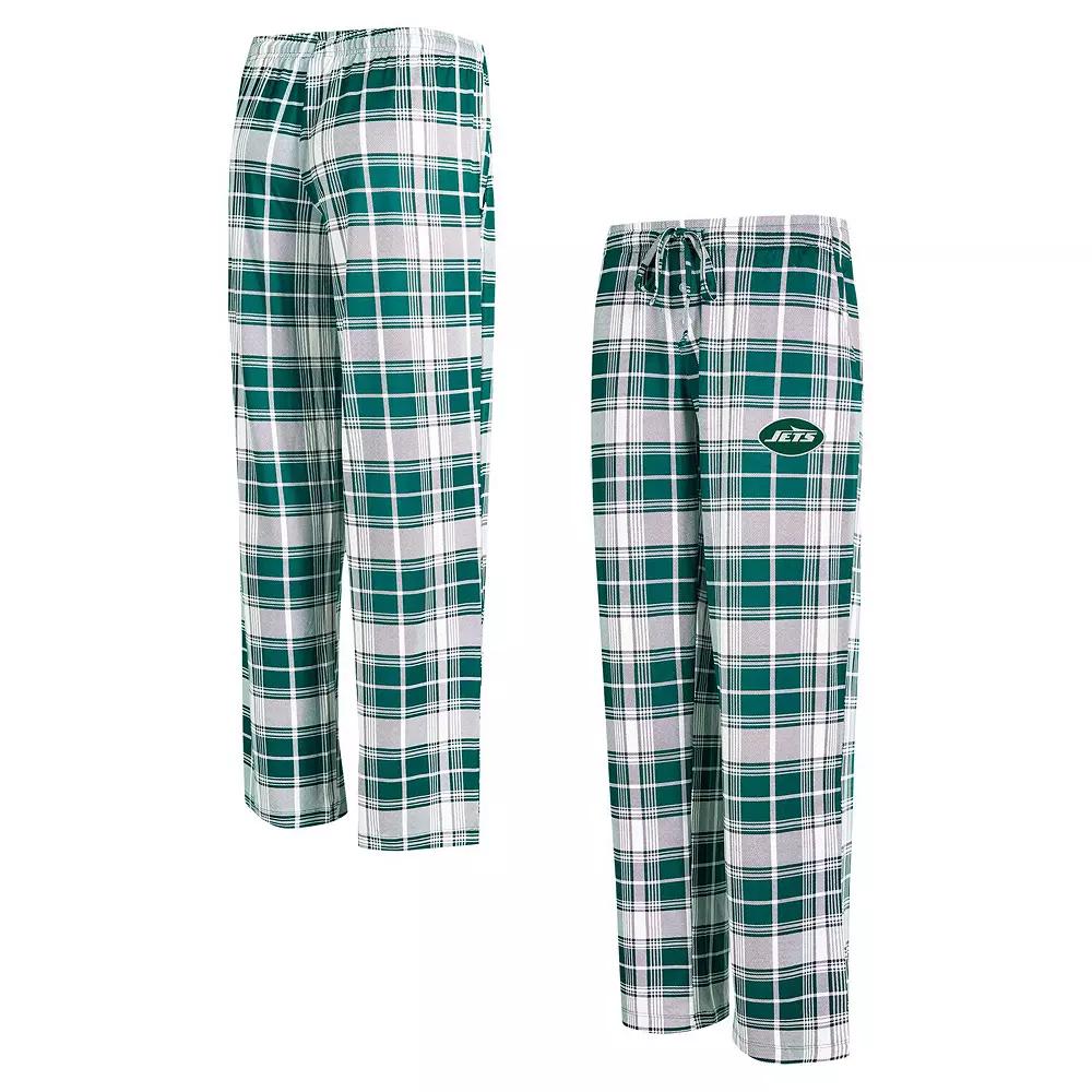 Women's Concepts Sport Green New York Jets Ashford Plaid Knit Pants, Size: 3XL Product Image