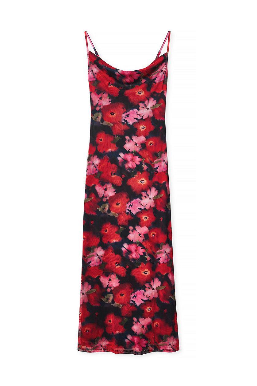 Waterfall Mesh Maxi Dress Product Image