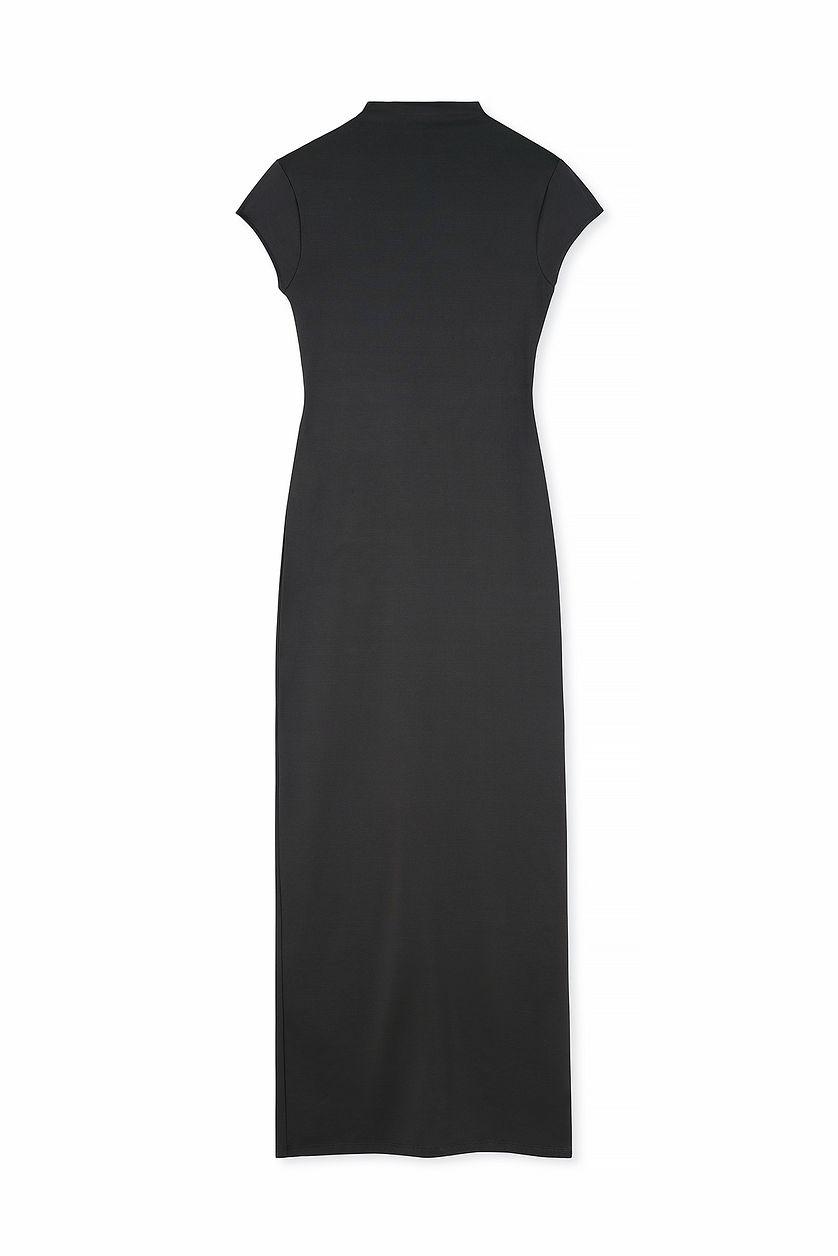 Jersey Mock Neck Maxi Dress Product Image