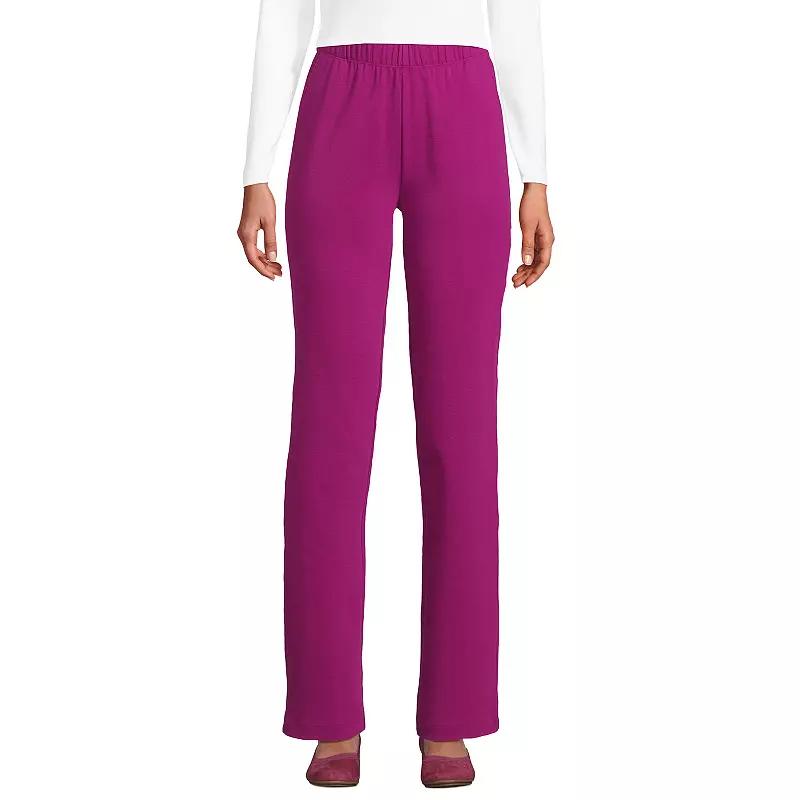 Petite Lands' End Sport Knit High Waist Pants, Women's,  Product Image