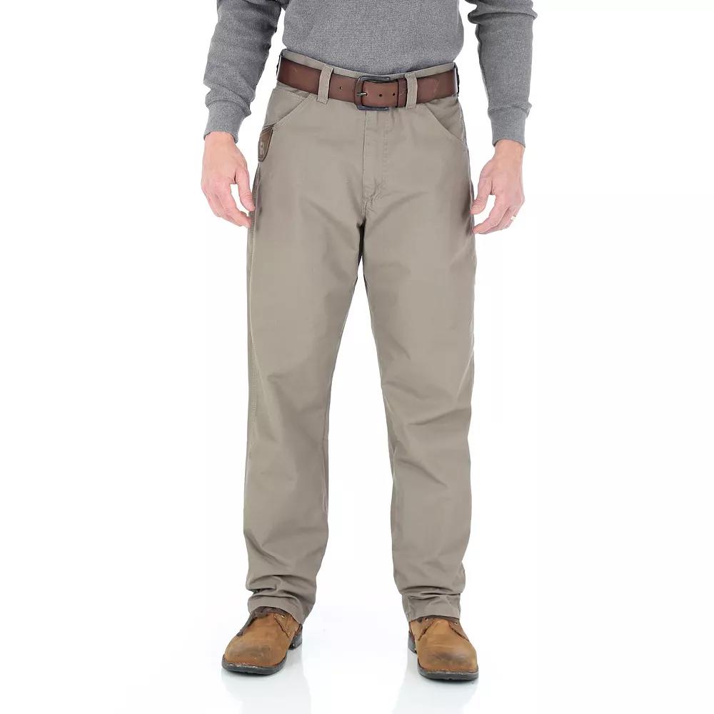 Mens Wrangler RIGGS Workwear Tech Pants Dark Green Product Image