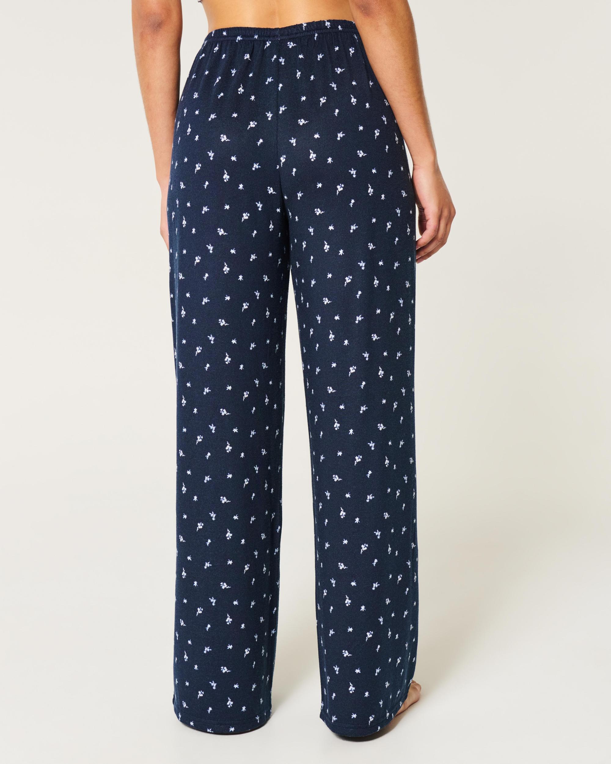 Bear Graphic Pajama Pants Product Image