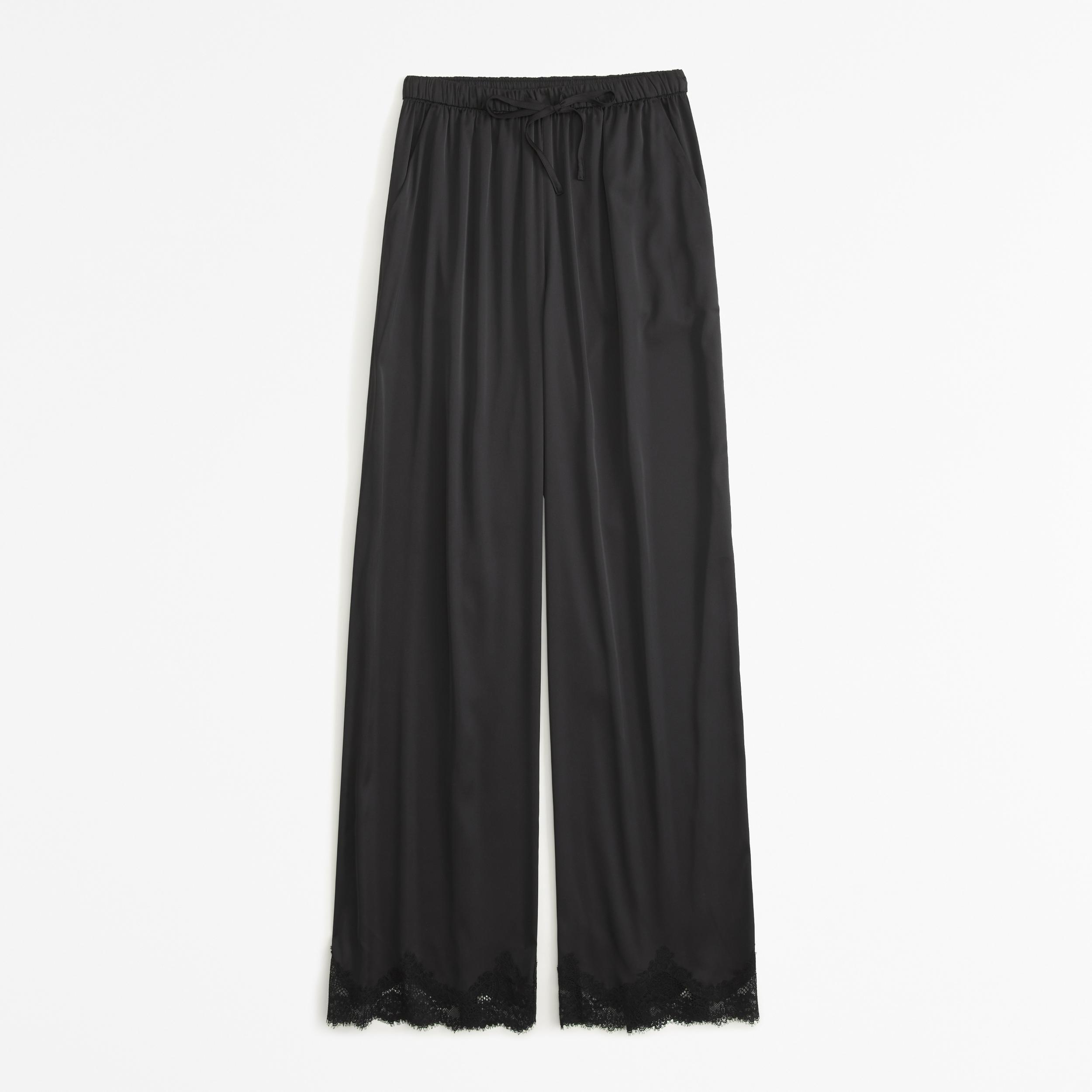 Lace and Satin Sleep Pant Product Image