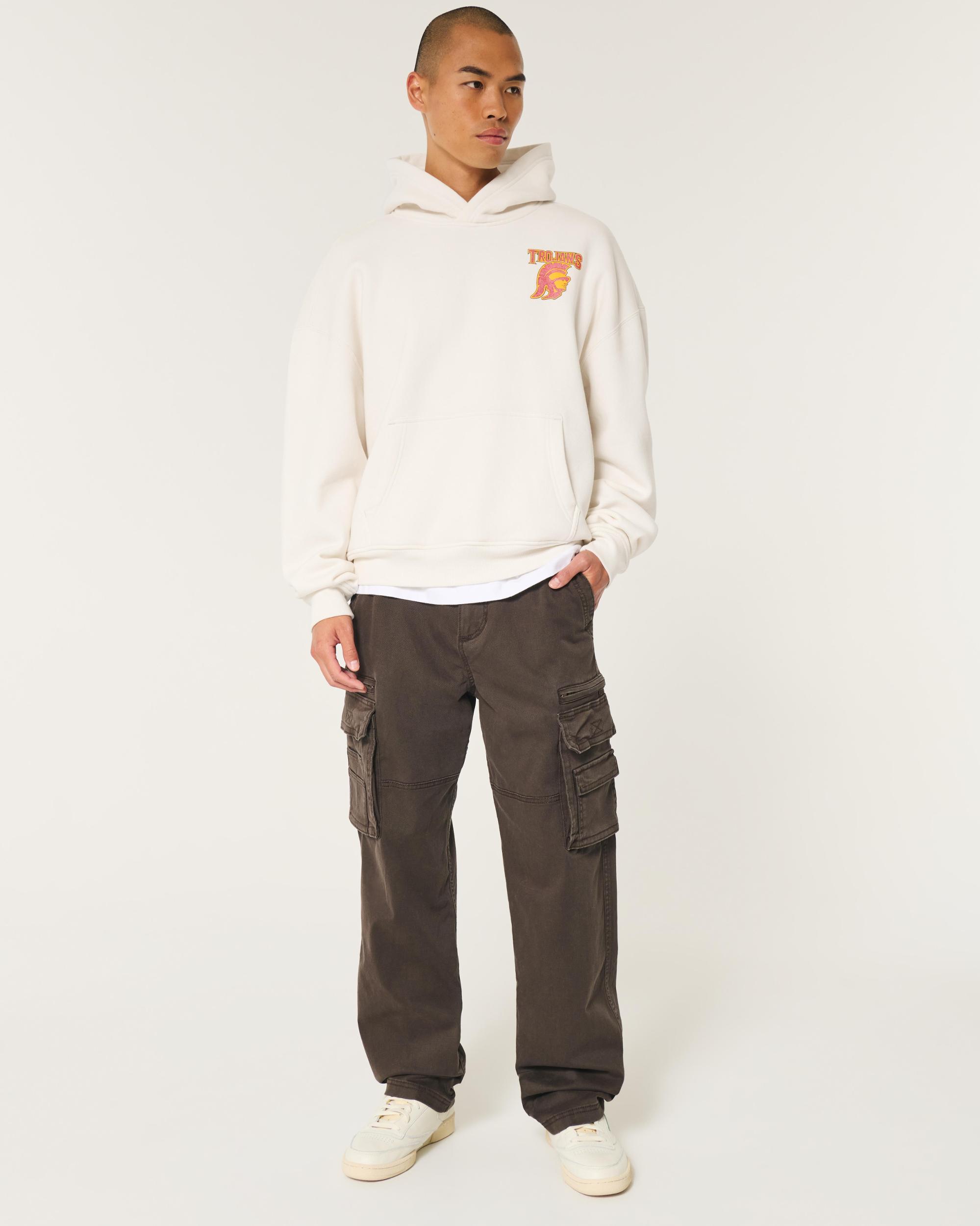 Boxy UConn Graphic Hoodie Product Image