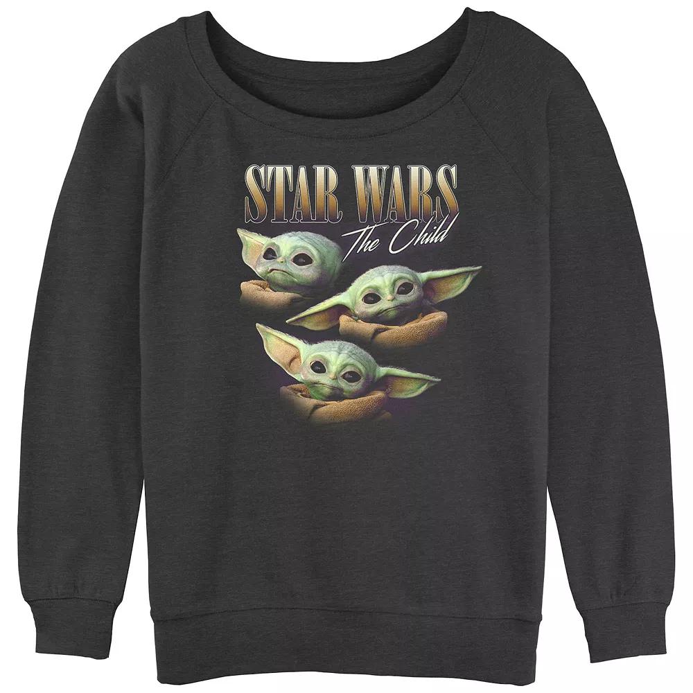 Juniors' The Mandalorian Star Wars The Child Slouchy Terry Graphic Pullover, Women's,  Product Image