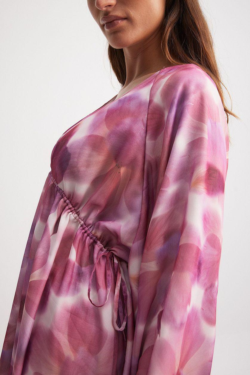 Gathered Body Detail Mini Dress Product Image