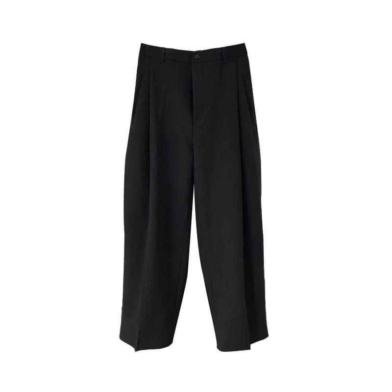 RT No. 13058 PLEATED WIDE STRAIGHT PANTS Product Image