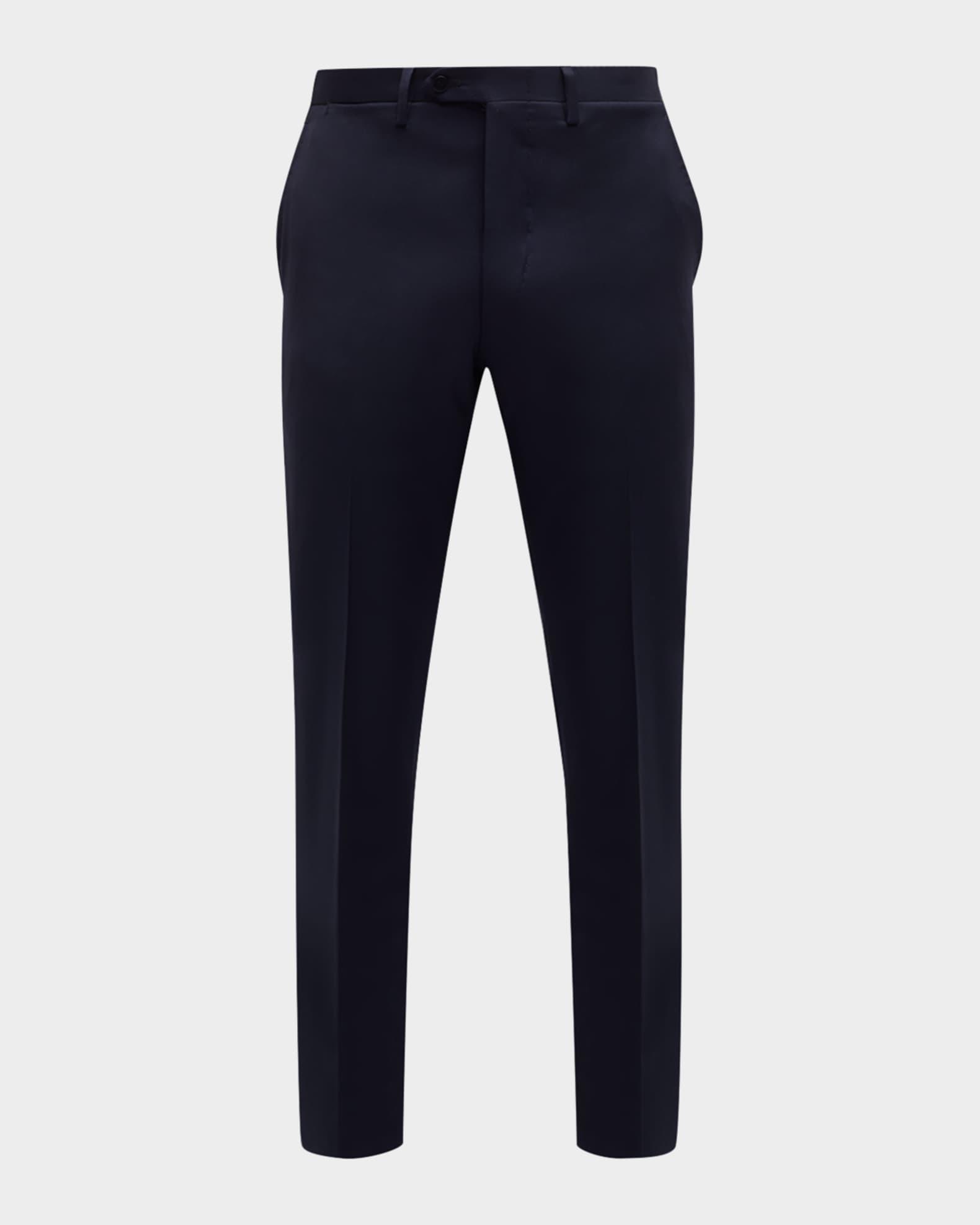 Men's Solid Twill Trousers Product Image