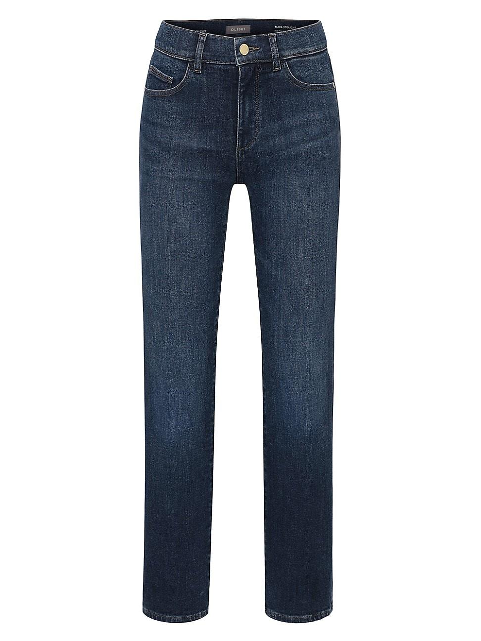 Womens Mara Straight Mid Rise Instasculpt Ankle Jeans Product Image