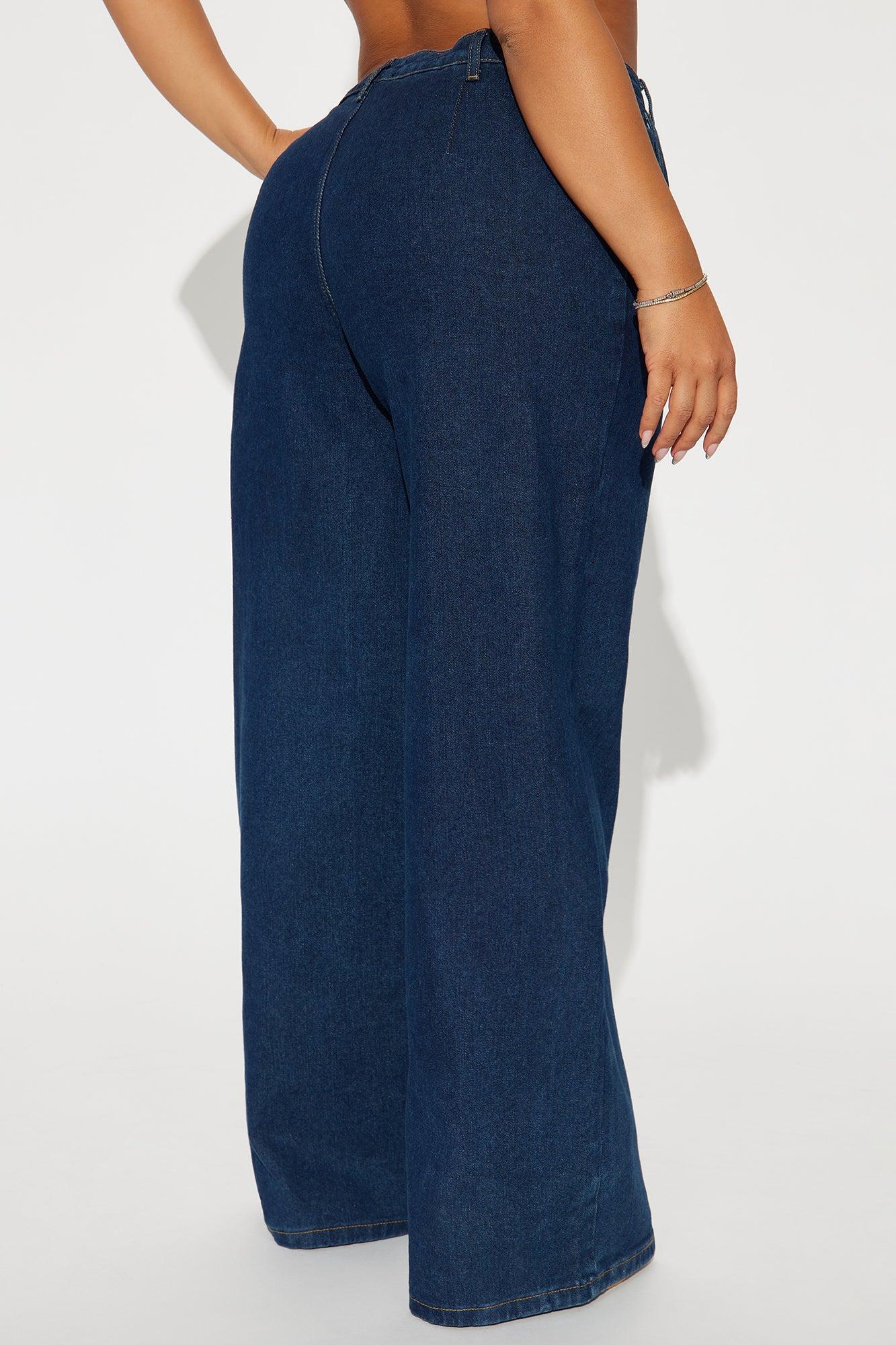 Get Down To Business Trouser Jeans - Dark Wash Product Image