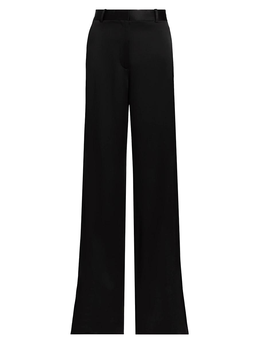 Womens Cuff-Slit Slouch Trousers Product Image