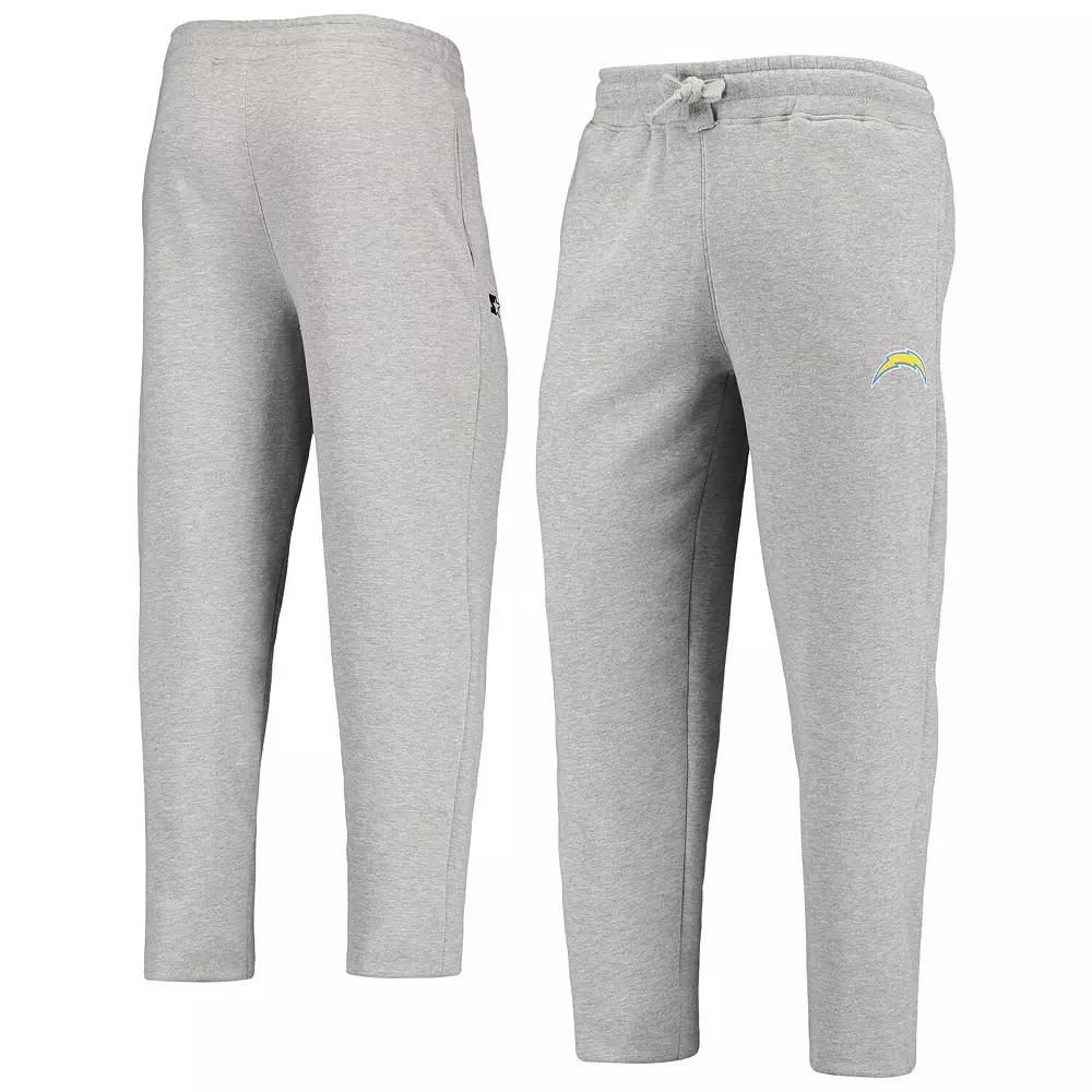 Men's Gray Los Angeles Chargers Starter Option Run Sweatpants,  Product Image