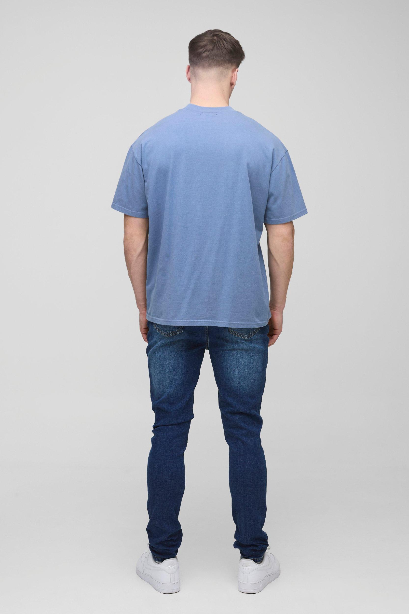 Tall Skinny Ripped Stretch Jeans | boohooMAN USA Product Image