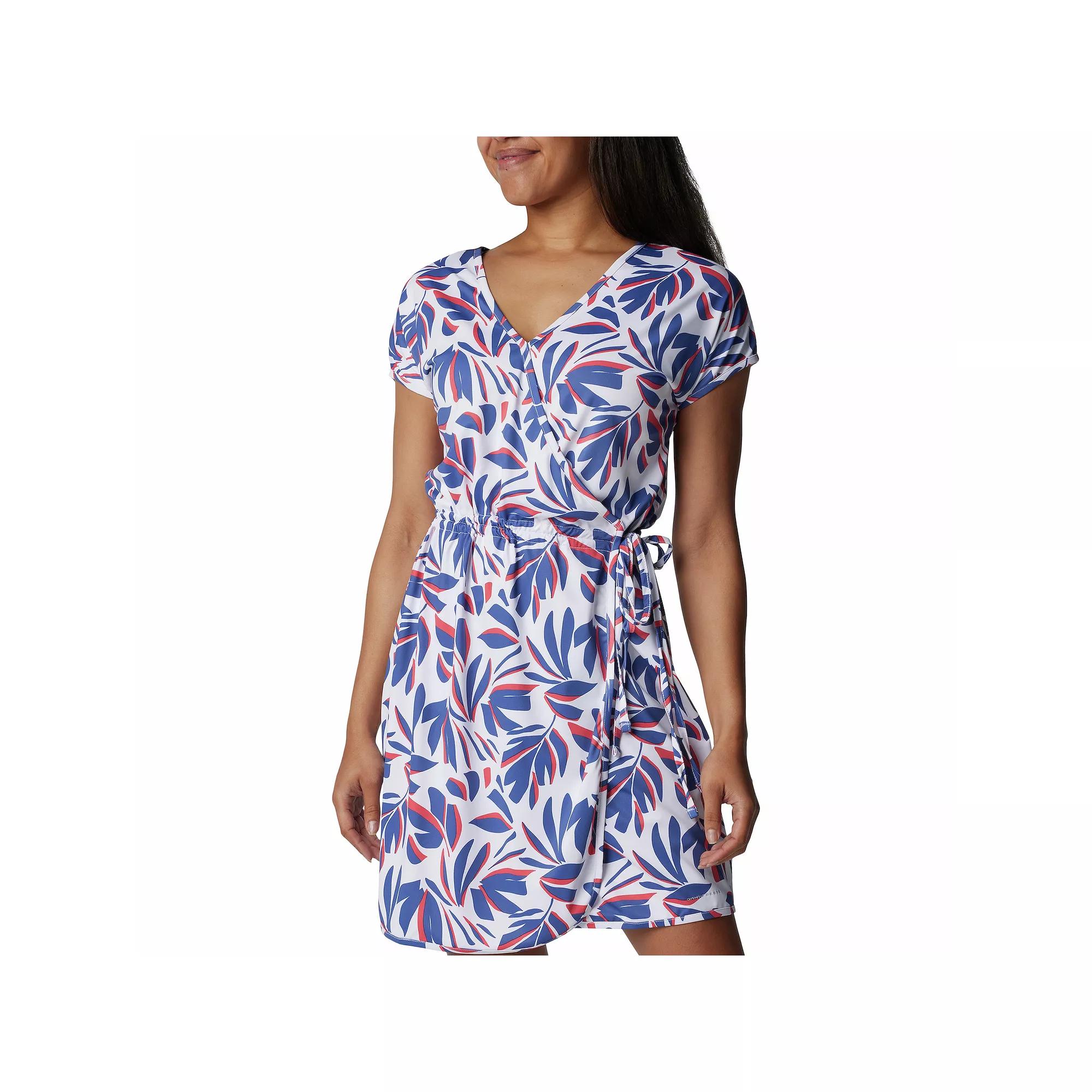 Women's Columbia Chill River Wrap Print Mini Dress, Size: Small, White Areca Product Image