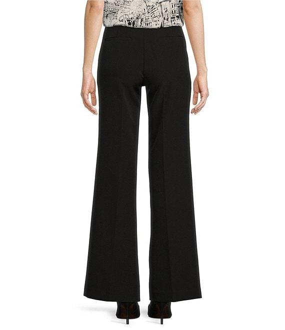 KARL LAGERFELD PARIS High Waisted Full Length Sailor Button Pocket Pant Product Image
