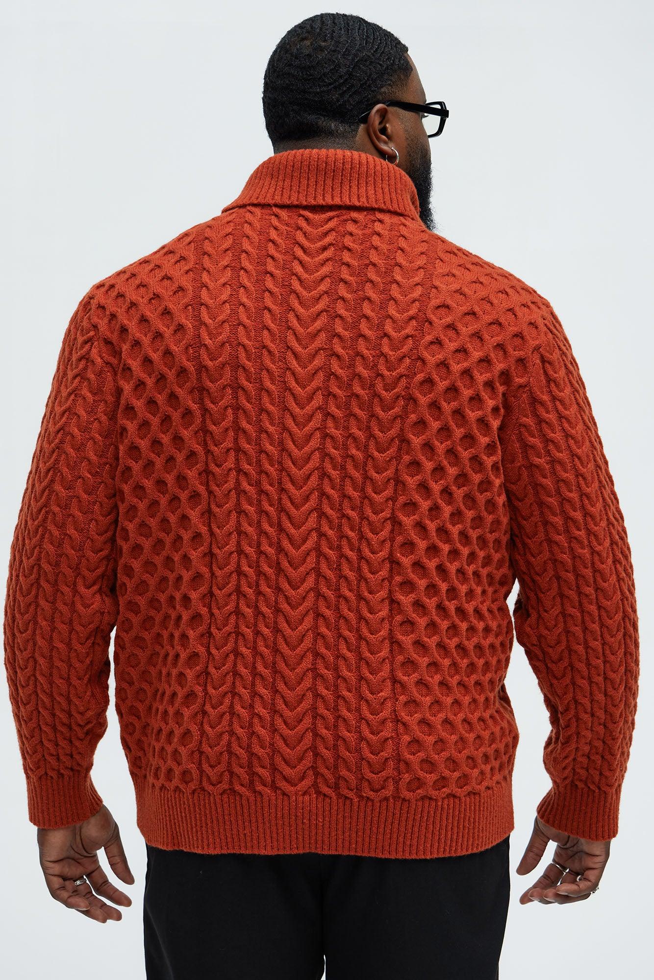 Got Potential Turtleneck Sweater - Rust Product Image