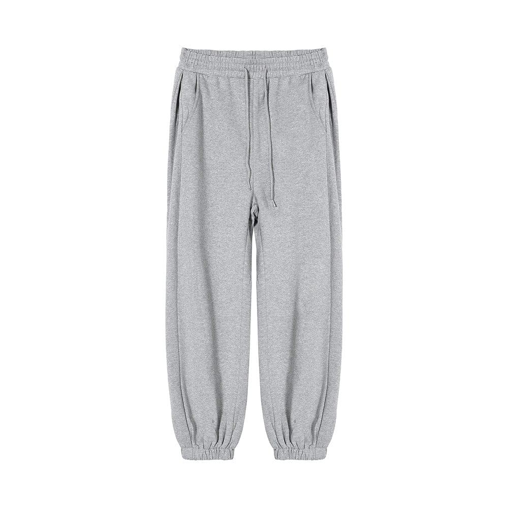 RT No. 6162 GRAY STRAIGHT WIDE BAGGY SWEATPANTS Product Image