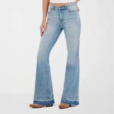 Wrangler Stretch Fabric Womens Highest Rise Flare Leg Jean Product Image