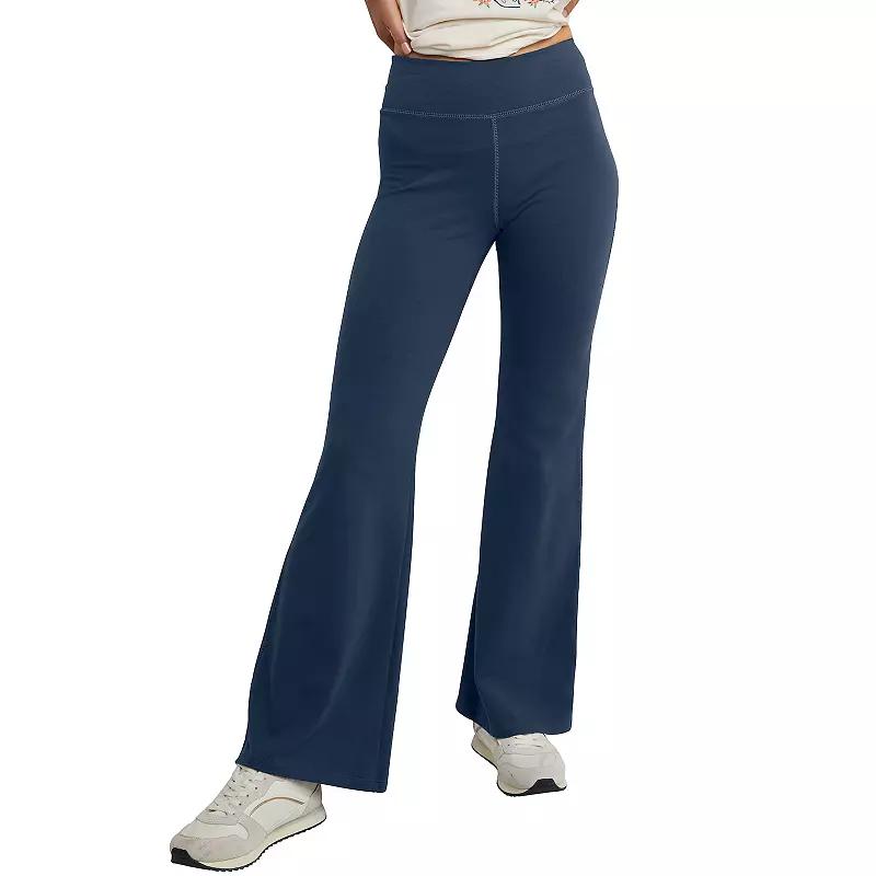 Womens Hanes Originals Stretch Jersey Flare Pants Product Image