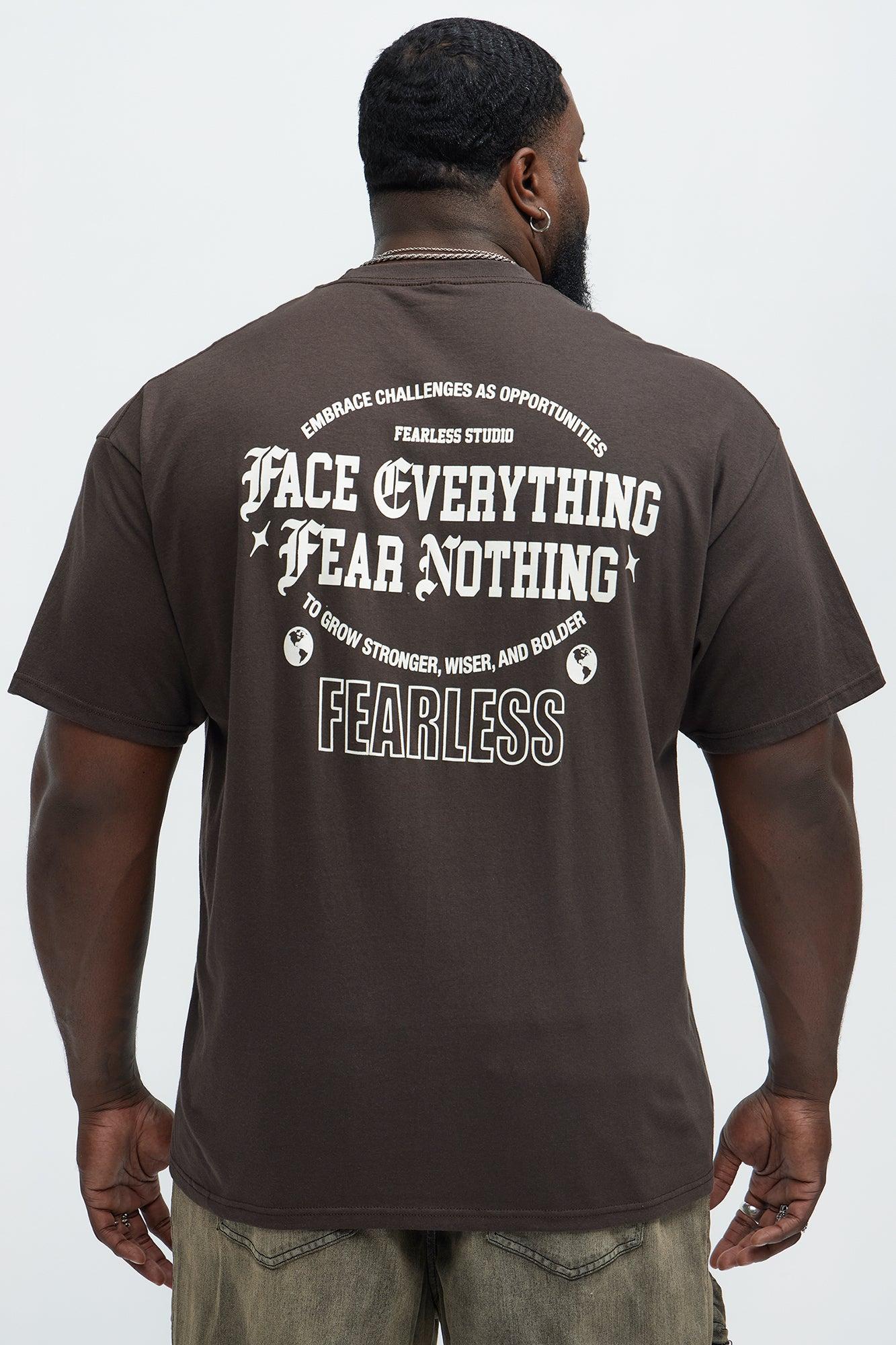 Face Everything Short Sleeve Tee - Brown Product Image