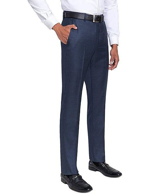 Santorelli Loro Piana® Modern Fit Flat Front Dress Pants Product Image