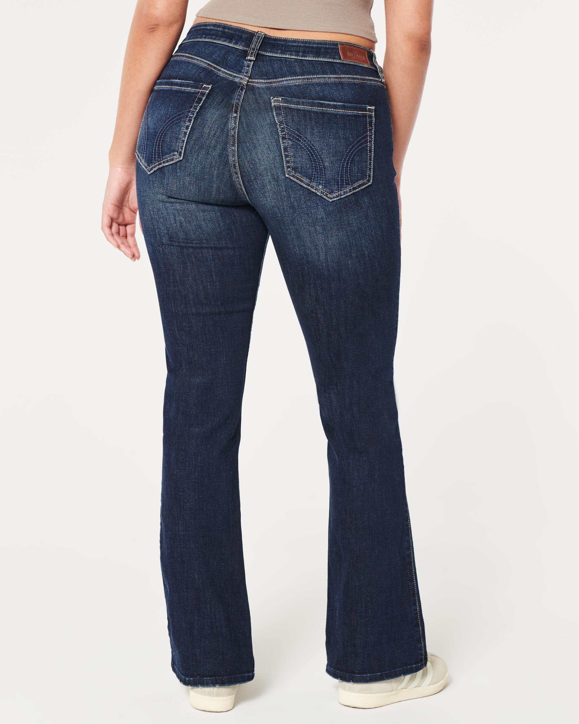 Curvy Mid-Rise Dark Wash Boot Jeans Product Image
