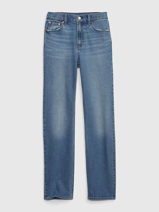 High Rise Studded '90s Straight Jeans Product Image