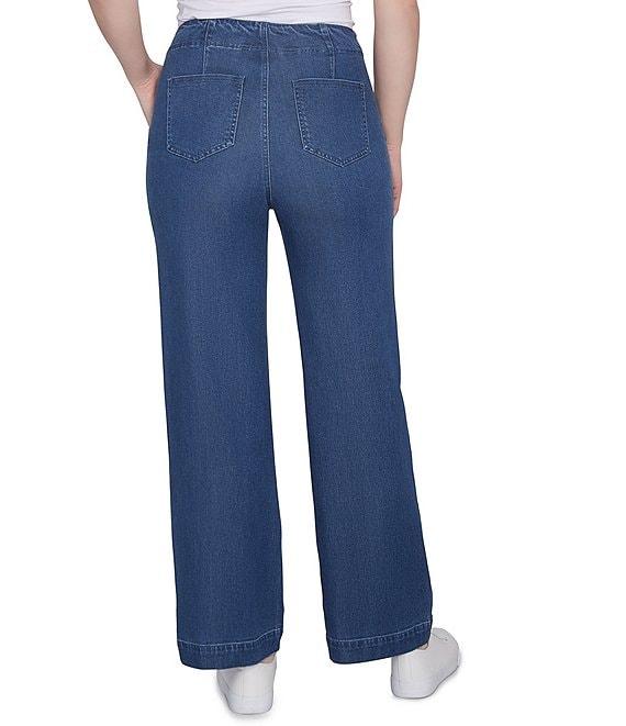 Ruby Rd. Wide Leg Button-Front Jeans Product Image