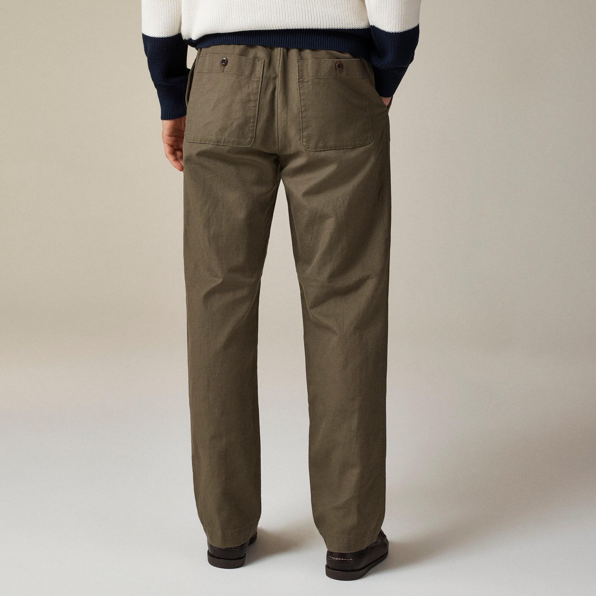 Pier pant in cotton-linen blend canvas Product Image